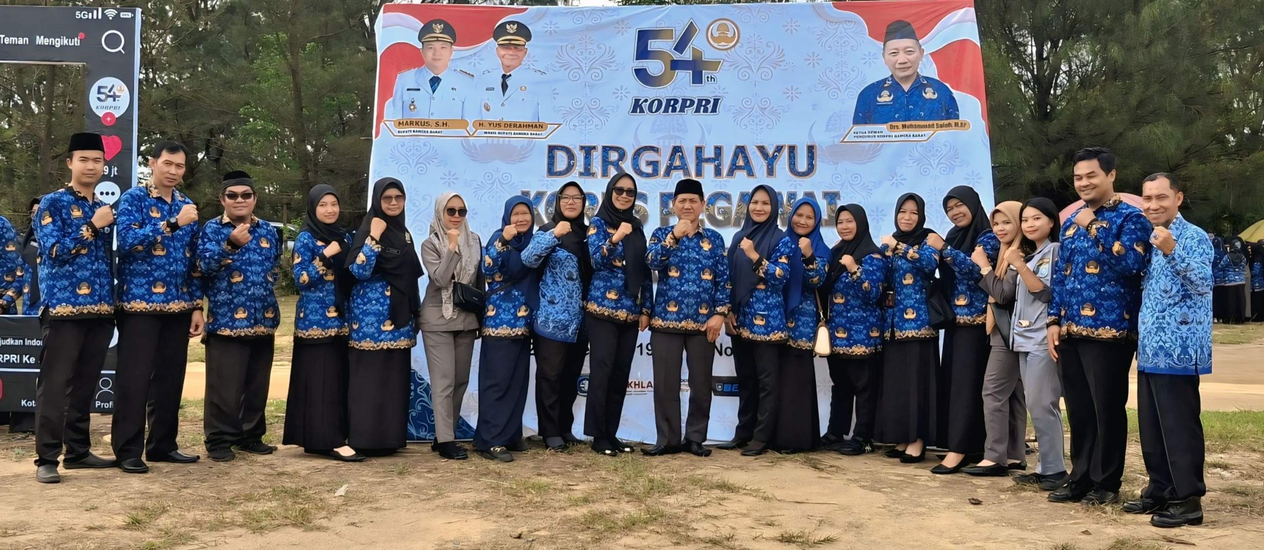  UPACARA HUT KORPRI KE-54 TAHUN