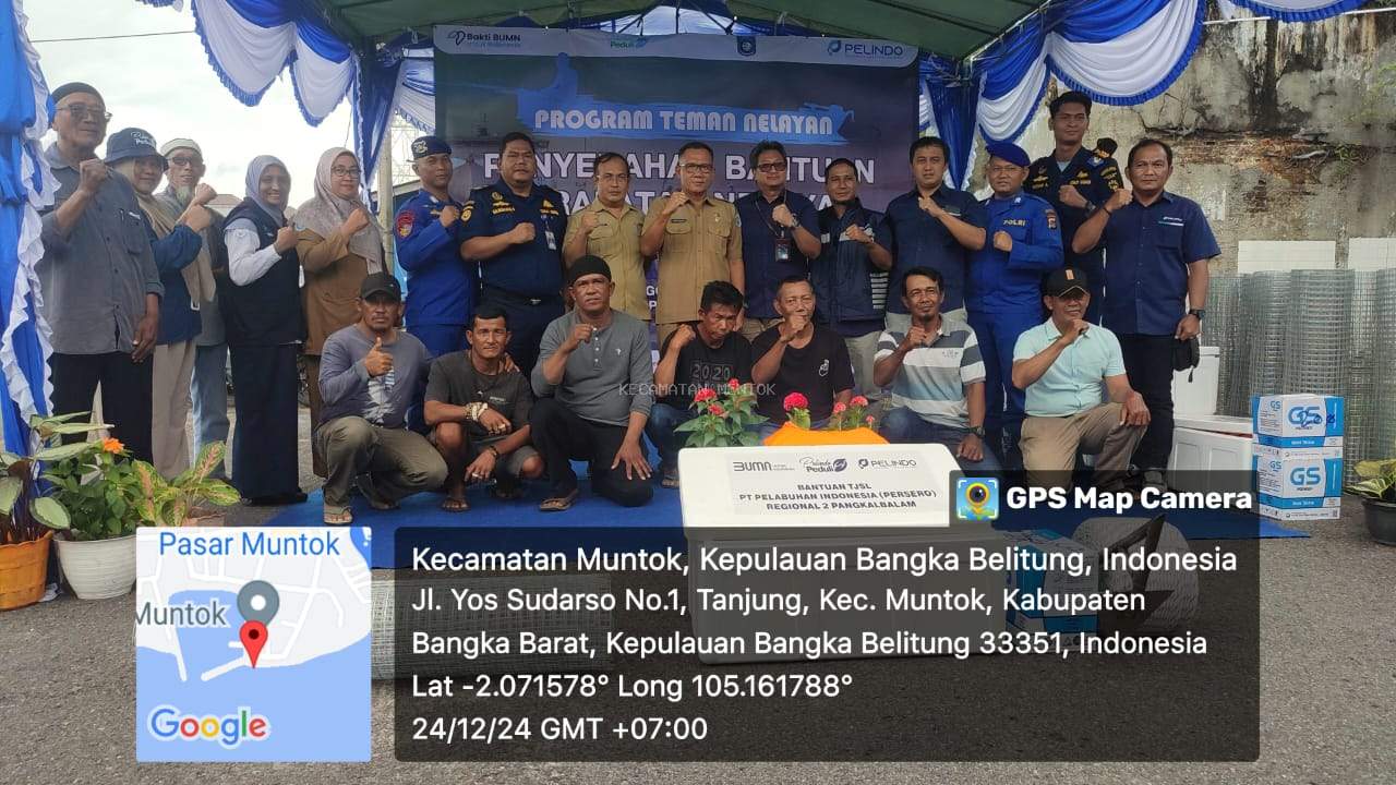 Penyerahan Bantuan TJSL kepada Nelayan Kab. Bangka Barat